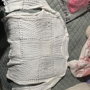 White Knit Coverup